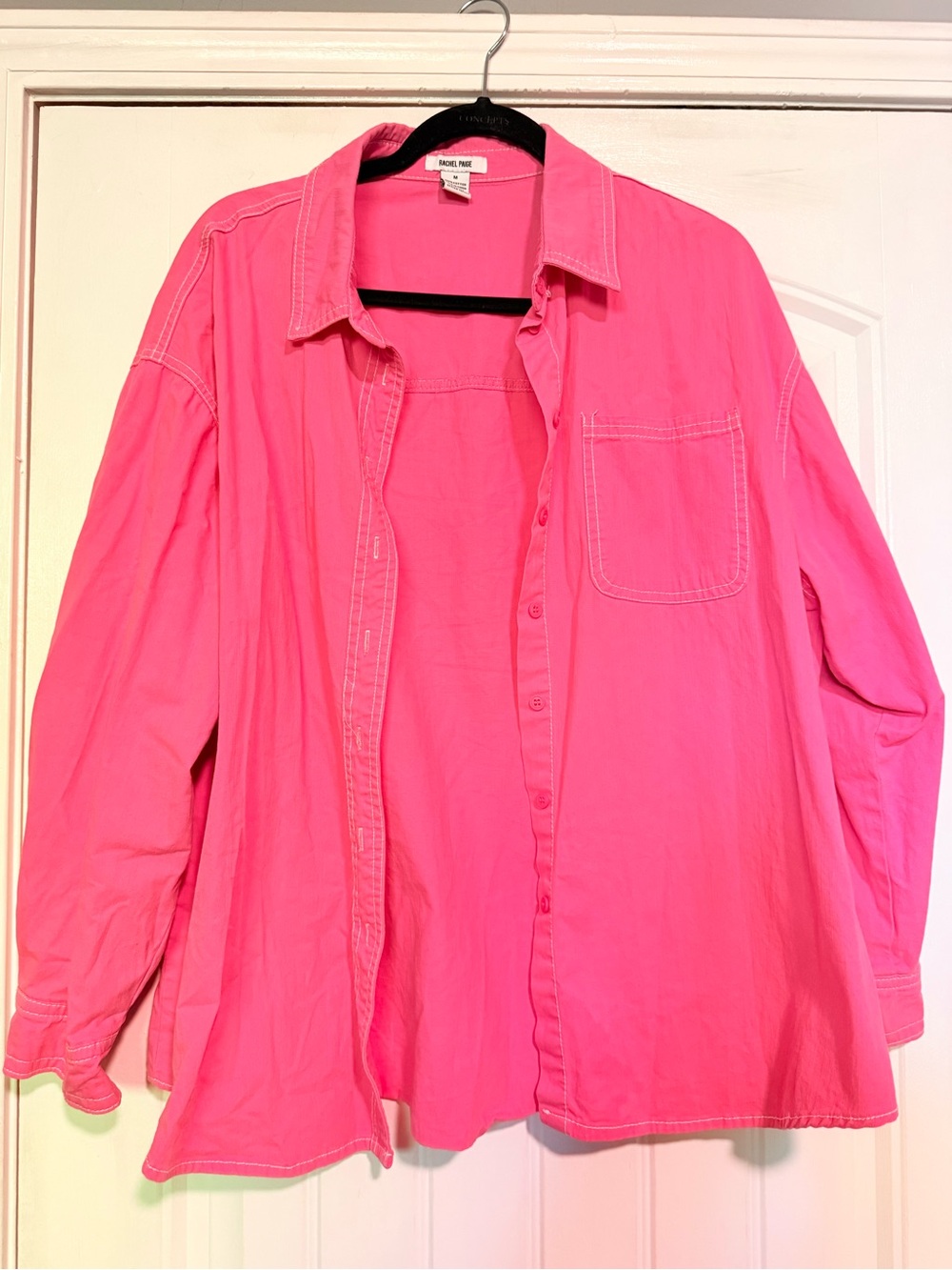 Bright Pink Button-Up jacket